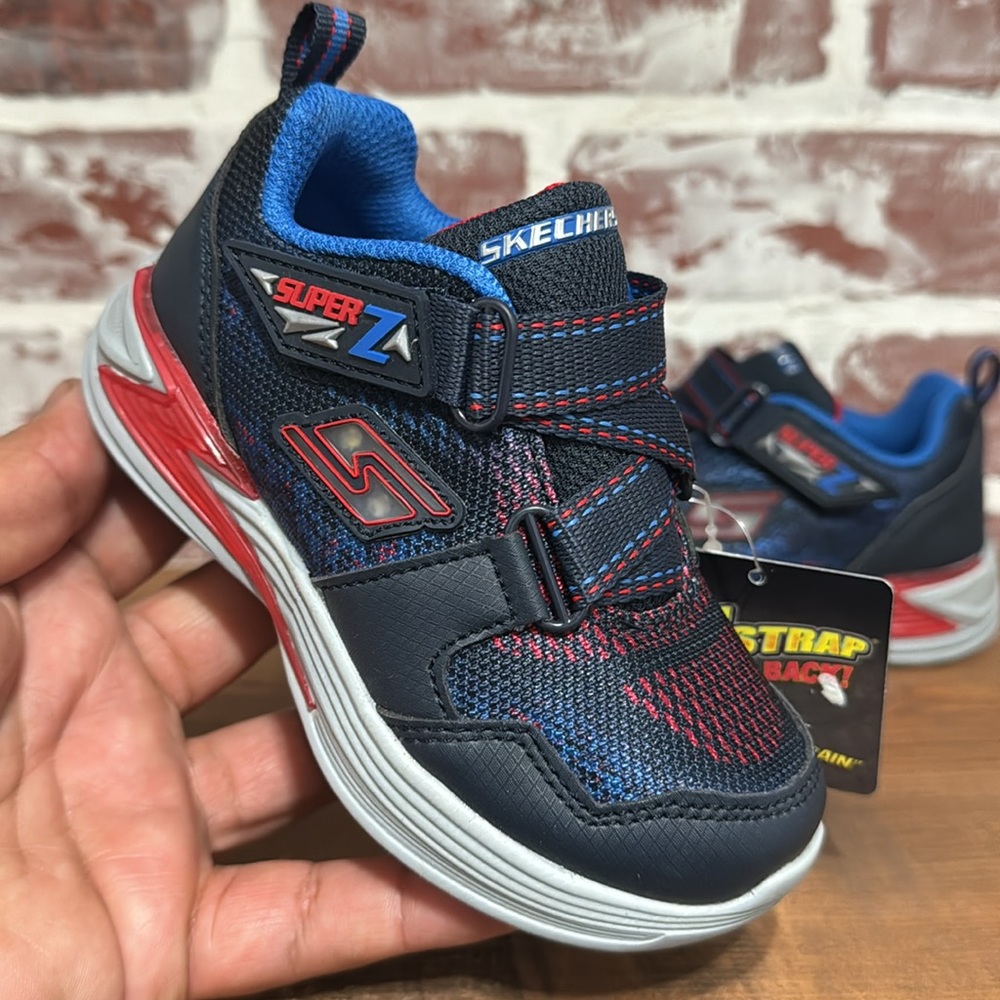 Skechers Super Z Light Up SKX Boys Sz 9